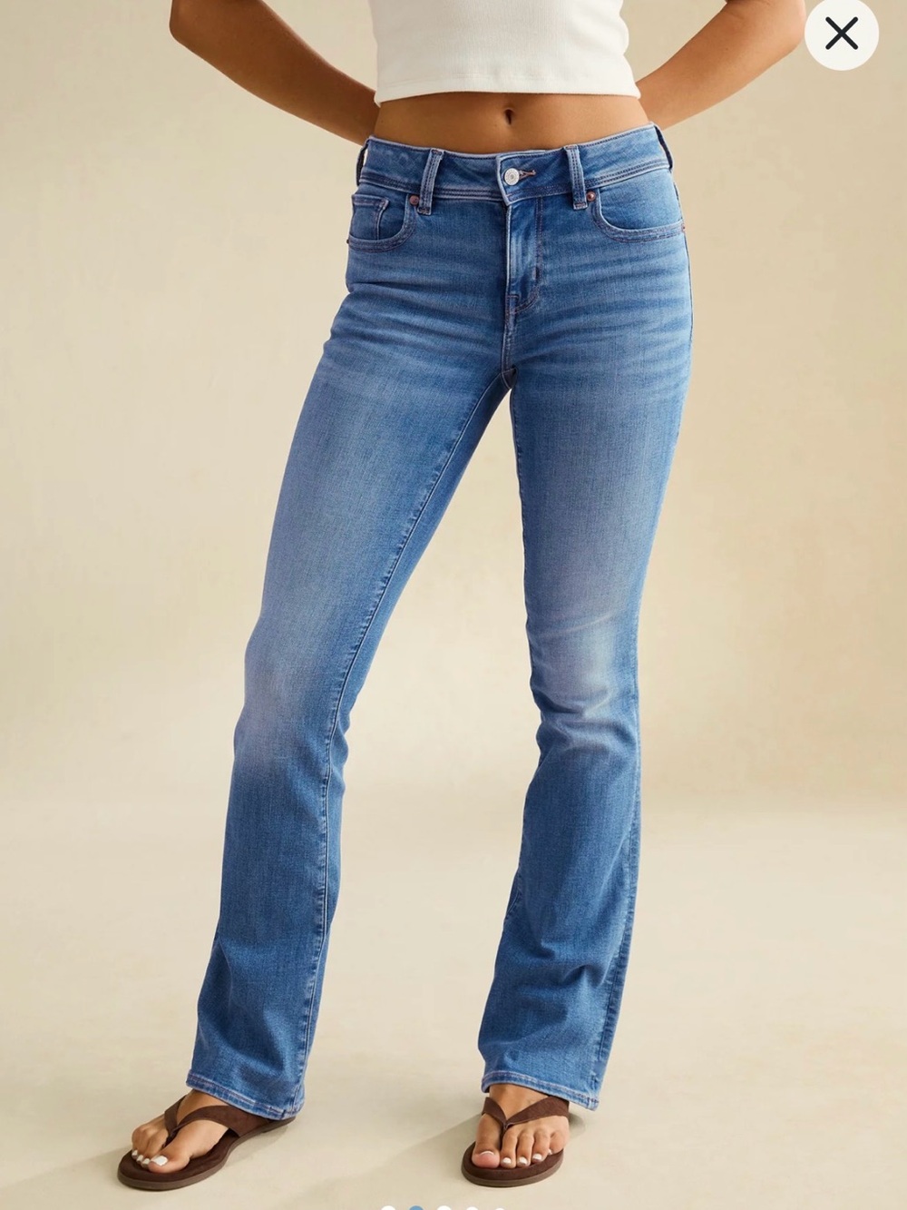 American Eagle Kick bootcut jeans 6 short